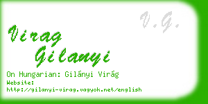 virag gilanyi business card